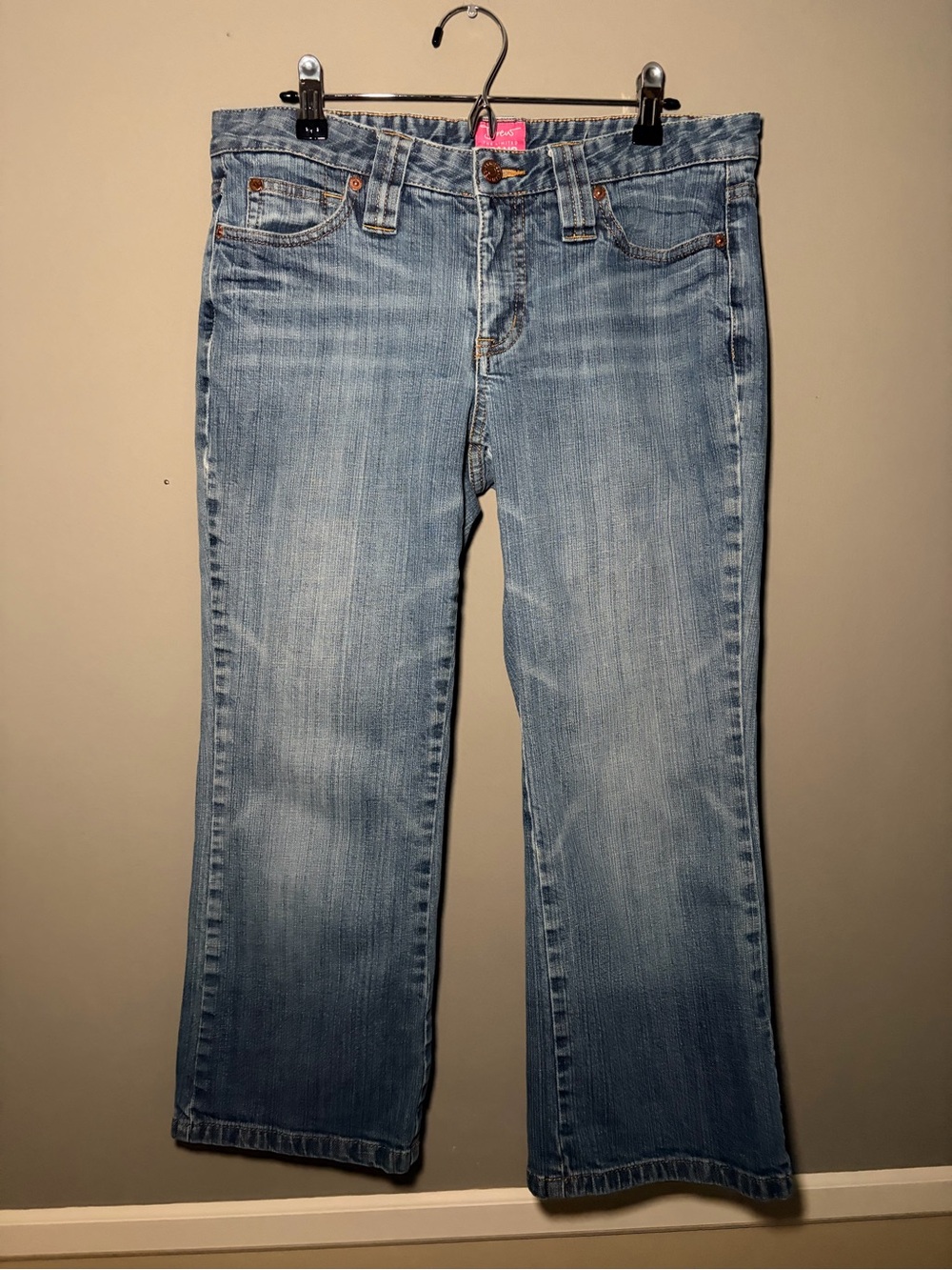 Vintage The Limited Drew Bootcut Jean Capris Size 8 Light Wash Low Rise Y2K VTG